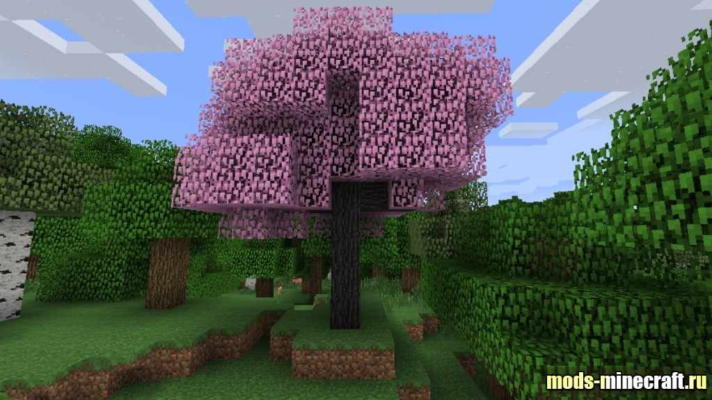 Secrets minecraft. Розовое дерево в МАЙНКРАФТЕ. Разные деревья в МАЙНКРАФТЕ С модами. Розовое дерево в МАЙНКРАФТЕ без модов. Адское дерево в майнкрафт.
