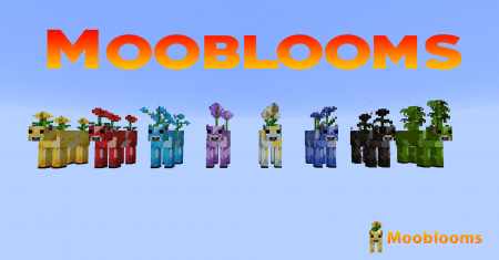 Разноцветные коровы в Майнкрафт / мод Mooblooms