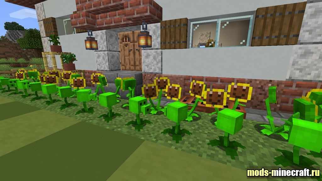 Plants and Zombies Mod 1.16.5, 1.15.2, 1.12.2 / Mod Plants Against Zombies