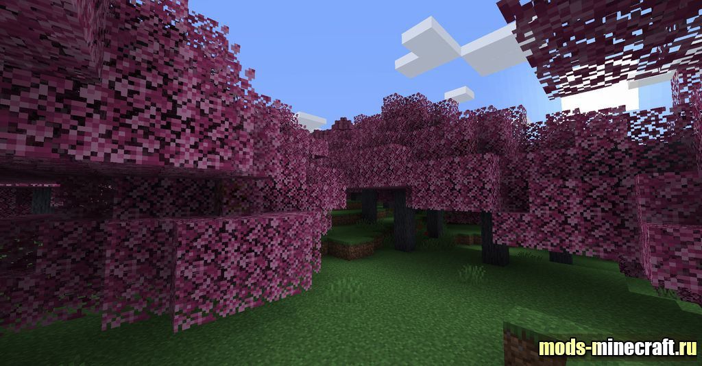 Розовый мод на майнкрафт. Мод на деревья. Розовое дерево в МАЙНКРАФТЕ. Мод на красивые деревья в МАЙНКРАФТЕ. Розовый майнкрафт мод.