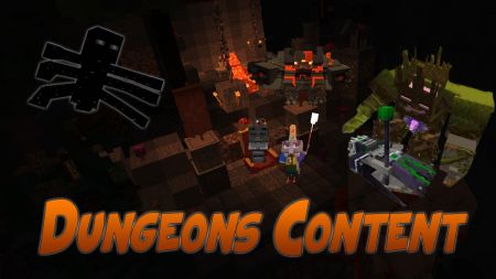 Бесплатный мод Майнкрафт данжи - Dungeons Content