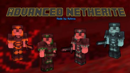 Продвинутые доспехи из обогащённого Незерита - мод Advanced Netherite - Майнкрафт
