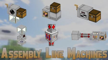 Новые технологии и уникальная система развития - Мод Assembly Line Machines - Майнкрафт