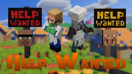Как нанять сельского жителя на работу - мод Help Wanted / Майнкрафт