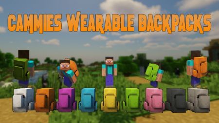 Набор из 16 рюкзаков - мод Cammie’s Wearable Backpacks - Майнкрафт