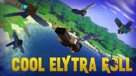 Вращение игровой камеры с имитацией маневрирования - Cool Elytra Roll - Мод Майнкрафт