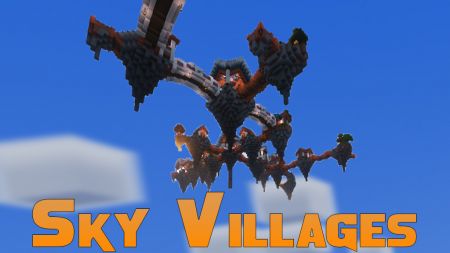 Мод Sky Villages - небесные деревни в Майнкрафт