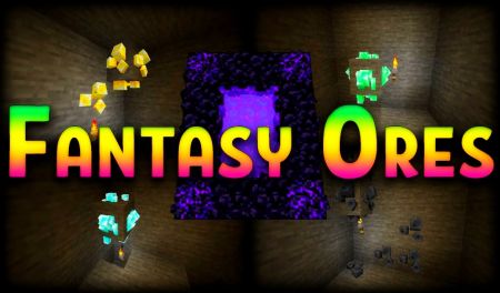 Текстур пак добавляет потрясающие 3D-модели руд в Майнкрафт / Fantasy Ores