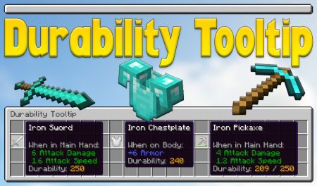 Мод на подсказки о долговечности оружия и инструментов