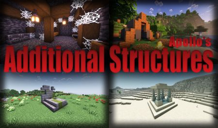Мод Apollo's Additional Structures наполнит мир Minecraft новыми сооружениями, мини руинами и различными хижинами